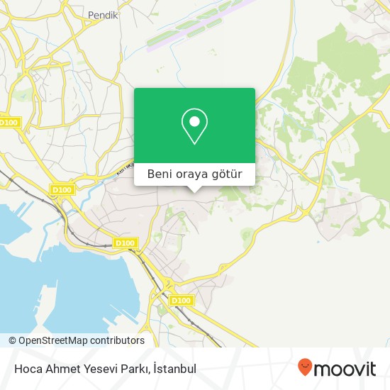 Hoca Ahmet Yesevi Parkı harita