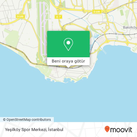 Yeşilköy Spor Merkezi harita