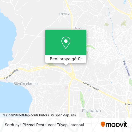 Sardunya Pizzaci Restaurant Tüyap harita