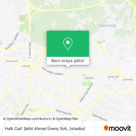 Halk Cad. Şehit Ahmet Üvenç Sok. harita