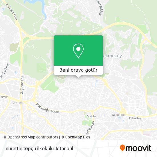 nurettin topçu ilkokulu harita