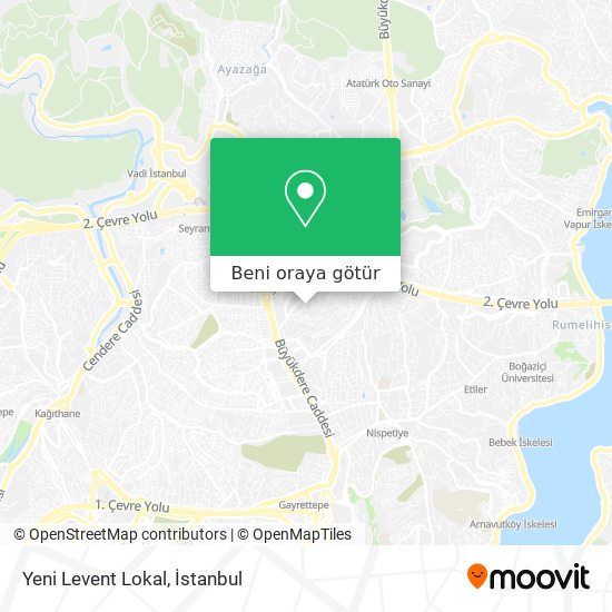Yeni Levent Lokal harita