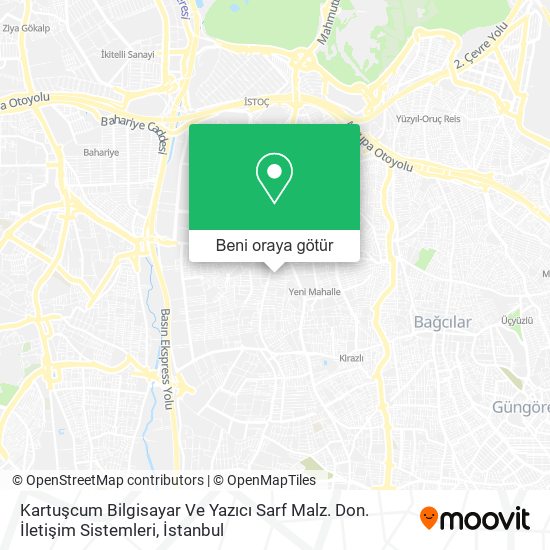 Kartuşcum Bilgisayar Ve Yazıcı Sarf Malz. Don. İletişim Sistemleri harita