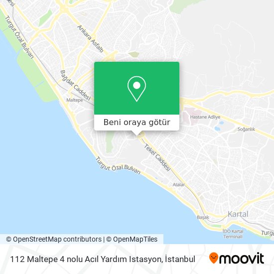 112 Maltepe 4 nolu Acıl Yardım Istasyon harita