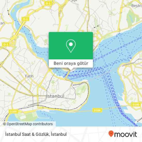 İstanbul Saat & Gözlük harita
