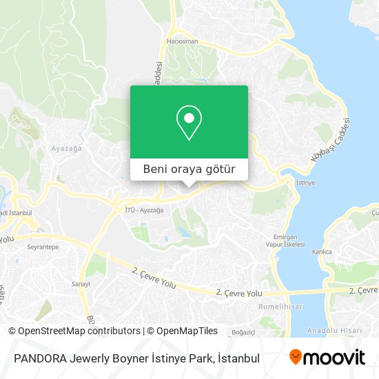 PANDORA Jewerly Boyner İstinye Park harita