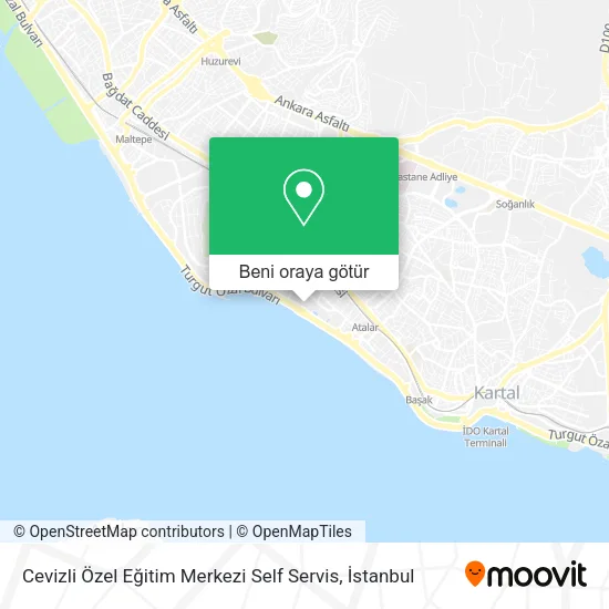 Cevizli Özel Eğitim Merkezi Self Servis harita