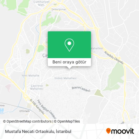 Mustafa Necati Ortaokulu harita