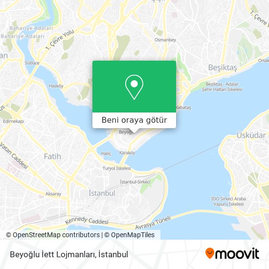 Beyoğlu İett Lojmanları harita