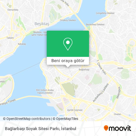 Bağlarbaşı Soyak Sitesi Parkı harita