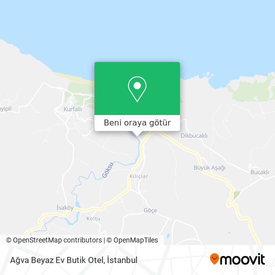 Ağva Beyaz Ev Butik Otel harita