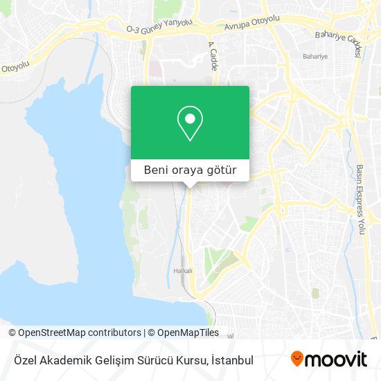 Özel Akademik Gelişim Sürücü Kursu harita