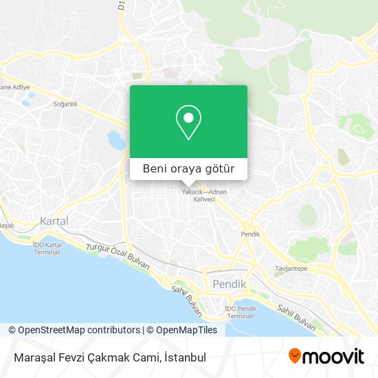 Maraşal Fevzi Çakmak Cami harita
