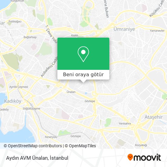 Aydın AVM Ünalan harita