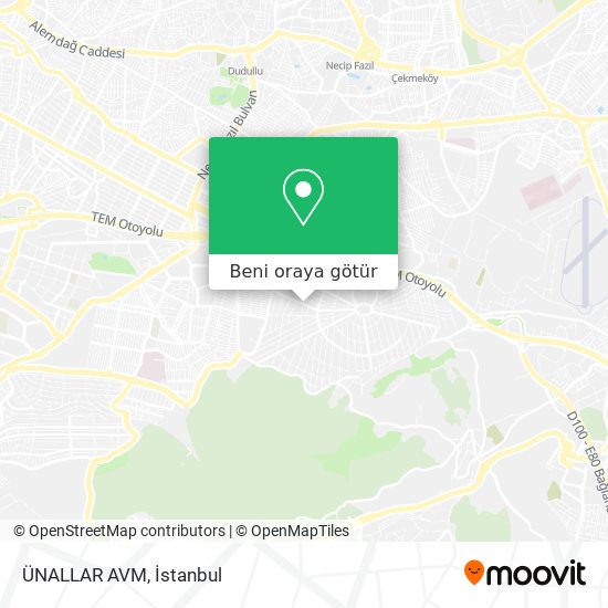 ÜNALLAR AVM harita