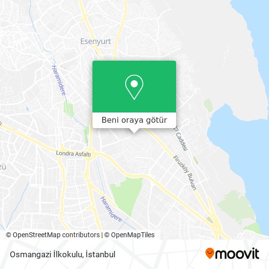 Osmangazi İlkokulu harita