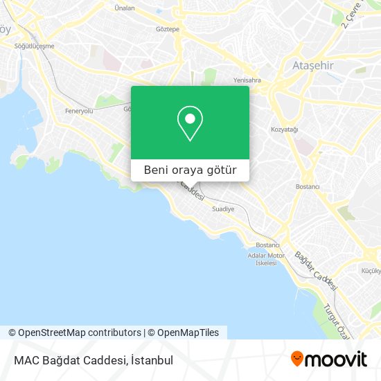 MAC Bağdat Caddesi harita