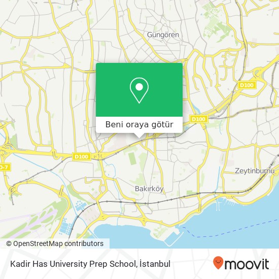 Kadir Has University Prep School harita