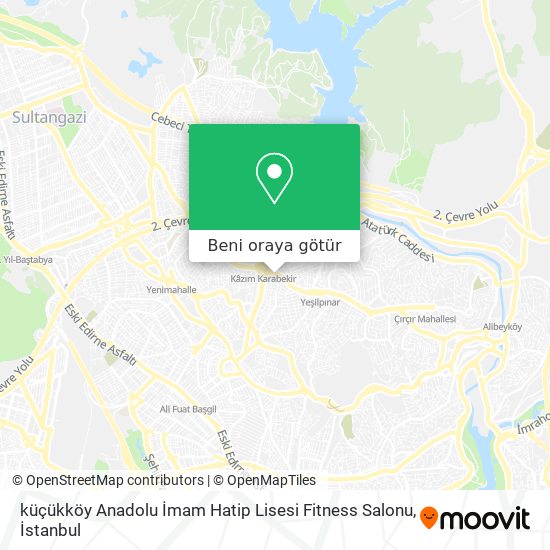 küçükköy Anadolu İmam Hatip Lisesi Fitness Salonu harita