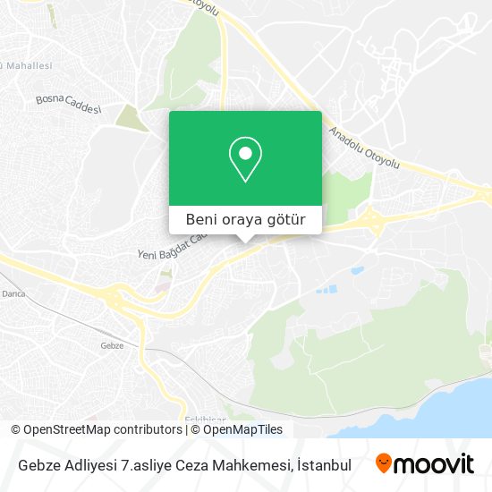 Gebze Adliyesi 7.asliye Ceza Mahkemesi harita