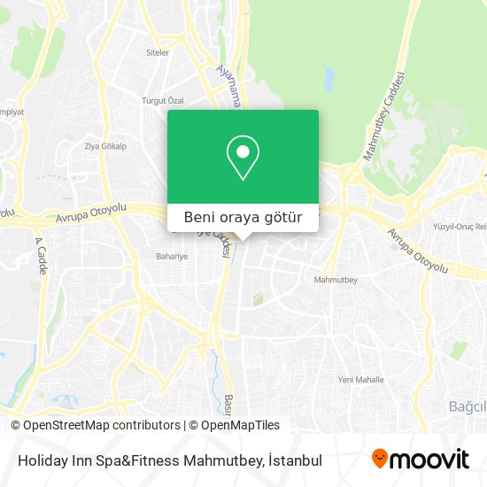 Holiday Inn Spa&Fitness Mahmutbey harita