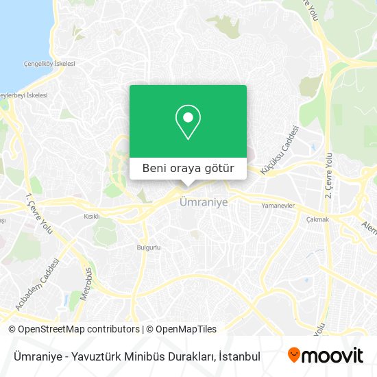 Ümraniye - Yavuztürk Minibüs Durakları harita