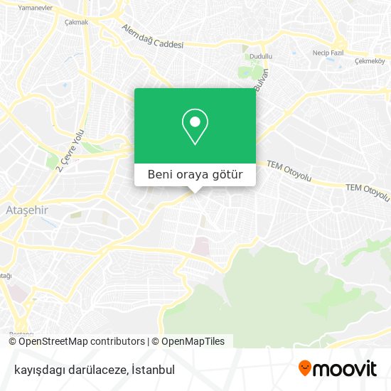 kayışdagı darülaceze harita