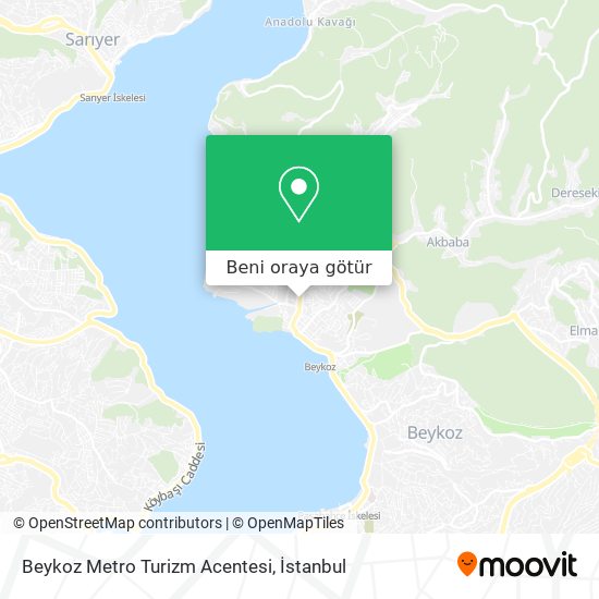 Beykoz Metro Turizm Acentesi harita