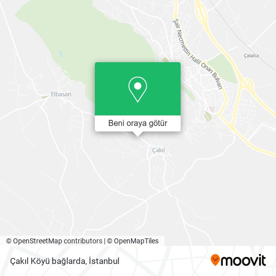 Çakıl Köyü bağlarda harita