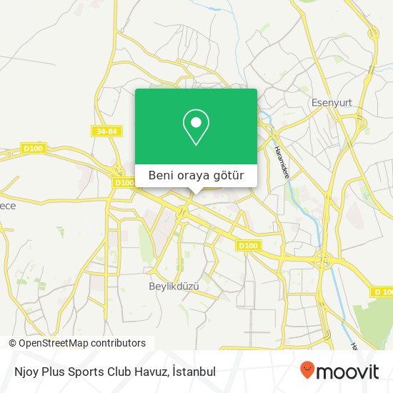 Njoy Plus Sports Club Havuz harita
