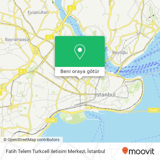 Fatih Telem Turkcell iletisim Merkezi harita