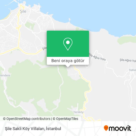 Şile Sakli Köy Villaları harita
