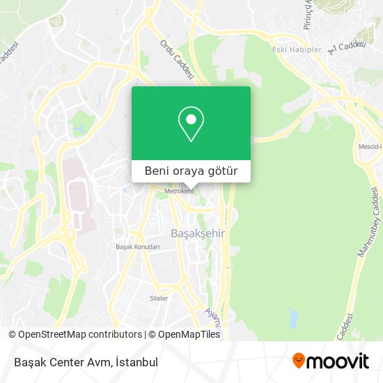 Başak Center Avm harita