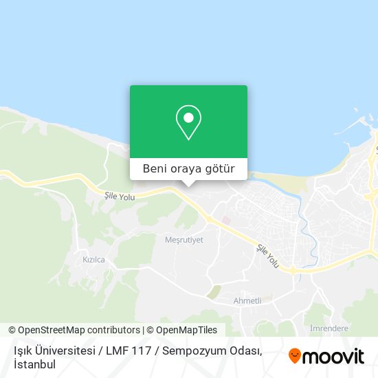 Işık Üniversitesi / LMF 117 / Sempozyum Odası harita