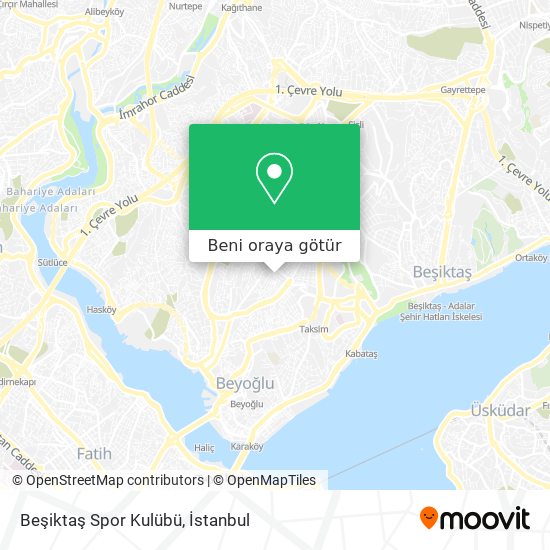 Beşiktaş Spor Kulübü harita