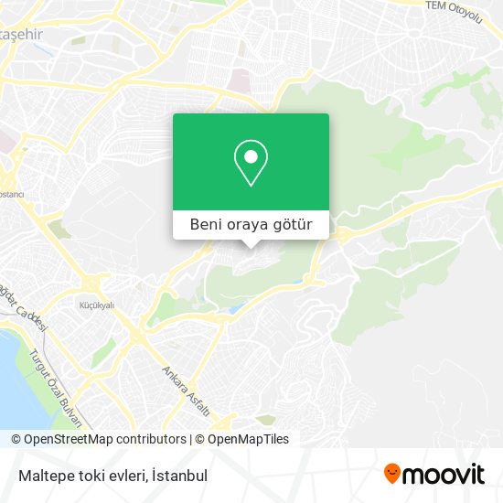 Maltepe toki evleri harita