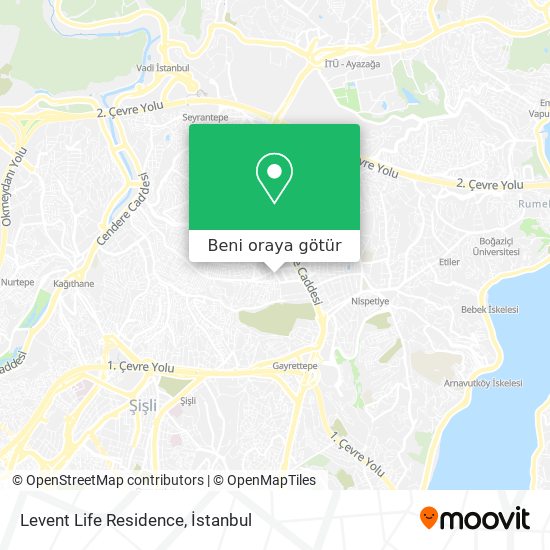 Levent Life Residence harita
