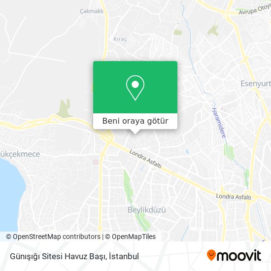 Günışığı Sitesi Havuz Başı harita