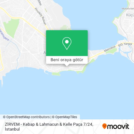 ZİRVEM - Kebap & Lahmacun & Kelle Paça 7 / 24 harita
