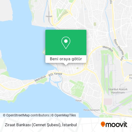 Ziraat Bankası (Cennet Şubesi) harita