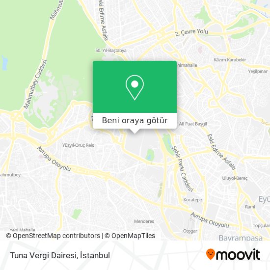 Tuna Vergi Dairesi harita
