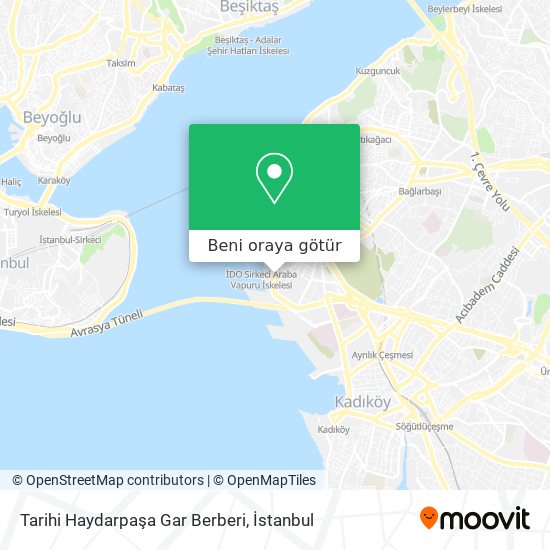 Tarihi Haydarpaşa Gar Berberi harita