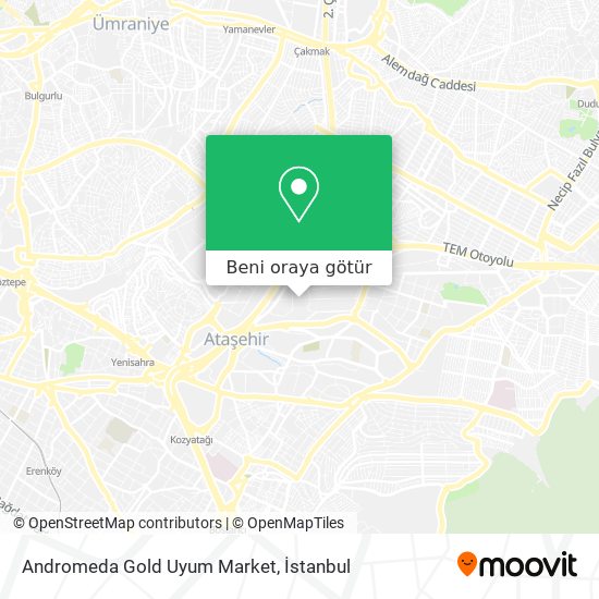 Andromeda Gold Uyum Market harita