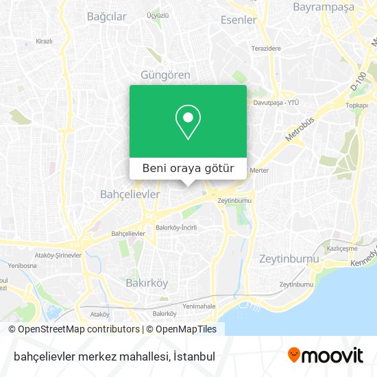 bahçelievler merkez mahallesi harita