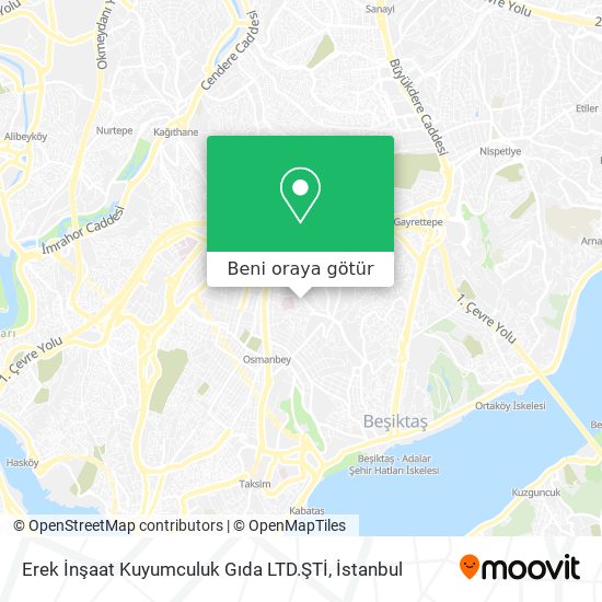 Erek İnşaat Kuyumculuk Gıda LTD.ŞTİ harita