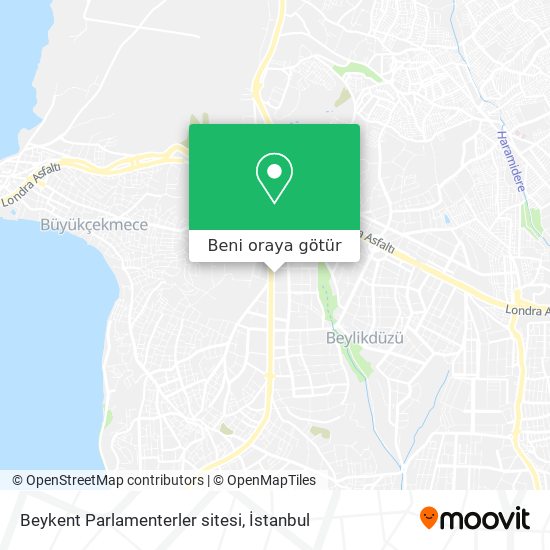 Beykent Parlamenterler sitesi harita