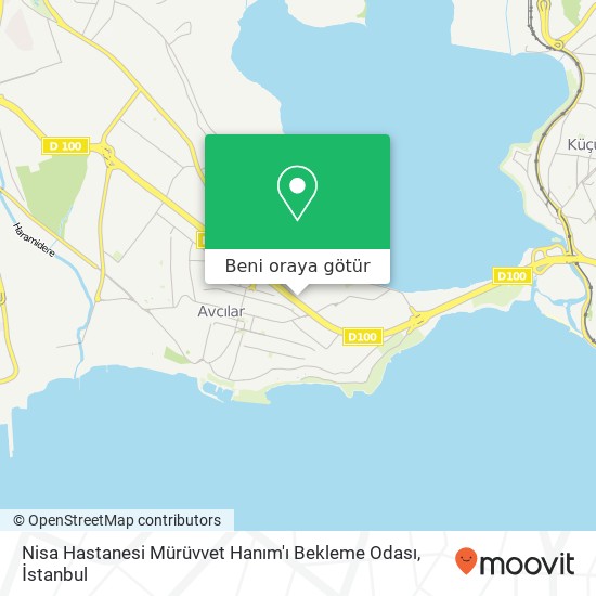 Nisa Hastanesi Mürüvvet Hanım'ı Bekleme Odası harita