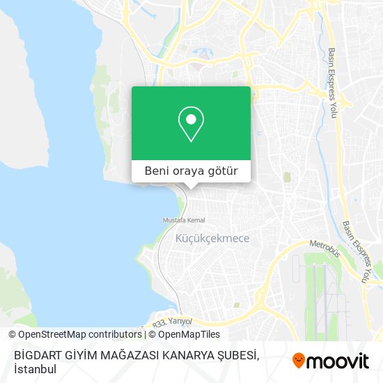 BİGDART GİYİM MAĞAZASI KANARYA ŞUBESİ harita
