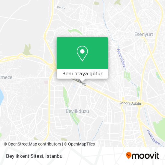 Beylikkent Sitesi harita