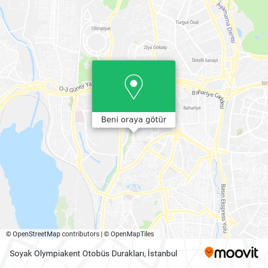 Soyak Olympiakent Otobüs Durakları harita